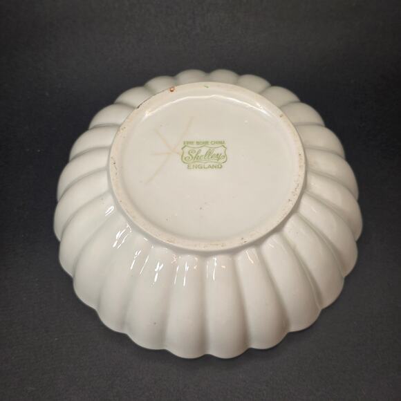 Vintage Shelley Fine Bone China Flower Bowl Pink Rose Pattern England - Picture 4 of 5